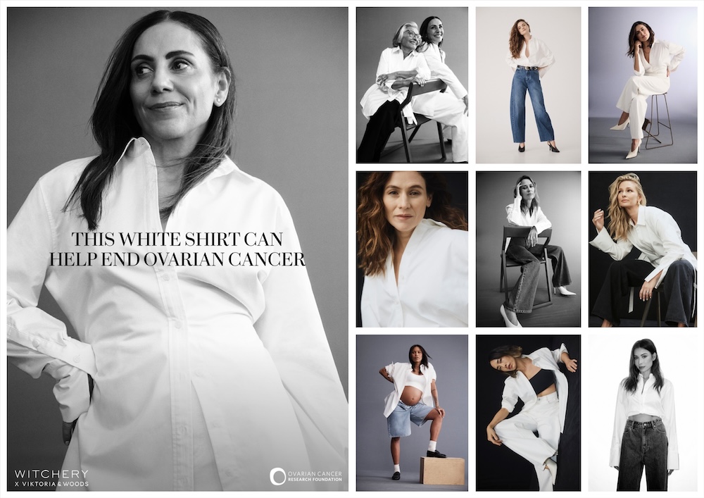Influential Australian icons front Witchery and Ovarian Cancer Research Foundation’s 17th Annual White Shirt Campaign via Smile Agency